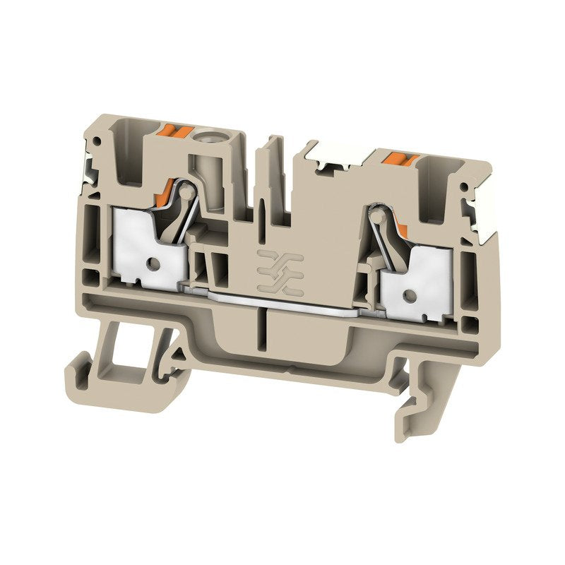 Weidmüller - Durchgangs-Reihenklemme Klemme A2C 4 DL PUSH IN, 4 mm² − 100 Stück