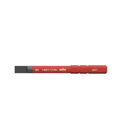 Wiha - Bit Schlitz Schraubendreher 2831-10 6,5x75 SoftFinish electric