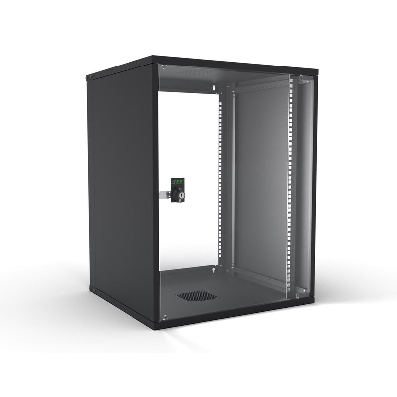 Enoc - Netzwerkgehäuse 19" Basic Wandschrank W3 15-4-S 15HE, 400mm Tief, sw