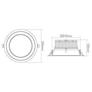 Nobile - Downlight/Strahler/Flutlicht LED-Downlight 1565383410 4000K UGR19