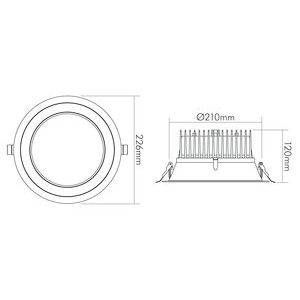 Nobile - Downlight/Strahler/Flutlicht LED-Downlight 1565383410 4000K UGR19