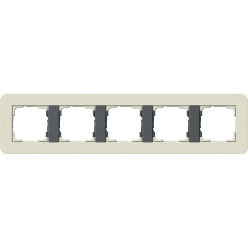 Gira - Abdeckrahmen 5fach 0215427 Sand/Anthrazit