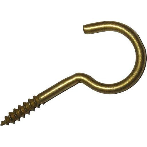 Dresselhaus - Schraubhaken 4207/071/74 2,3x30 gebogen, vermessingt − 100 Stück