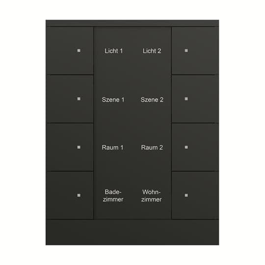 Busch-Jaeger - Bussystem-Tastsensor 8f. Bedienelement SB/U8.0.11-885 schwarz, matt