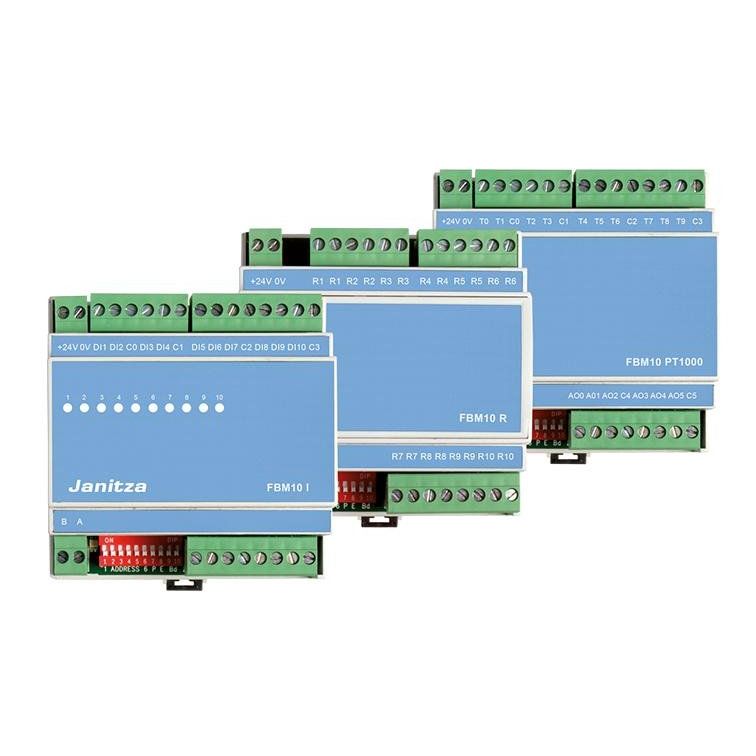 Janitza Electronic - Feldbus, Dez. Peripherie - Analoges/dig. Ein-/Ausgangs-Modul I/O Feldbusmodul Modul FBM DI8-AI8 8 Digitalein-/ausg
