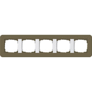 Gira - Abdeckrahmen 5fach 0215416 Umbra/Reinweiß