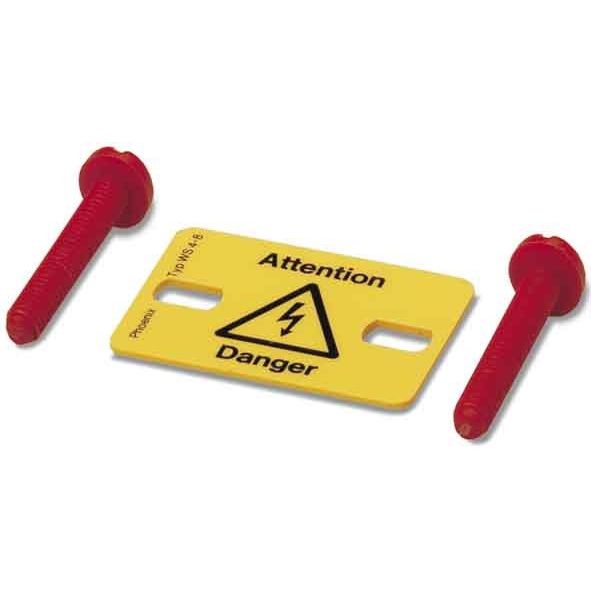 Phoenix Contact - Warn-/Hinweisschild Warnschild WS 3- 8 − 10 Stück