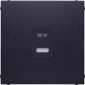 Berker - Einsatz/Abdeckung für Kommunikationstechnik Zentralplatte 48601606 USB B.x, anth m