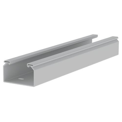 Unex - Kabelrinne Kabelbahn 66101 ungelocht, lichtgrau − 3 Meter