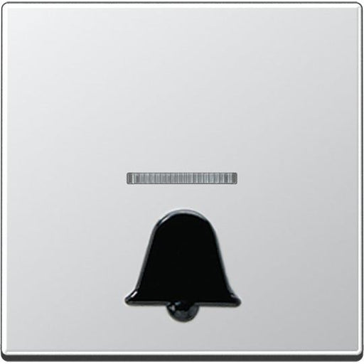 Jung - Abdeckung/Bedienelement für Installationsschalterprogramme Wippe Symbol KLINGEL alu A 590 K1KO AL für beleuchtb.Taster