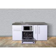 Stengel - Mini-Küche Miniküche Premiumline MPGSMSM180AGSMWBliS Schwarz matt