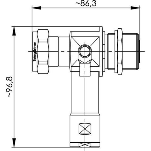 Telegärtner - Überspannungsableiter für Informations-/MSR-Technik Überspannungsableiter 100024583 50Ohm