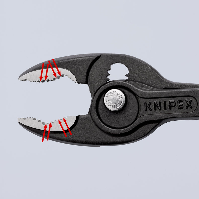 Knipex - Wasserpumpenzange Frontgreifzange 82 02 200 schwarz atramentiert − 6 Stück