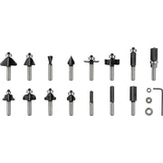 Bosch - Werkzeugset PRO Nutfräser- Set, 2607017472 gemischt Schaft 8 mm