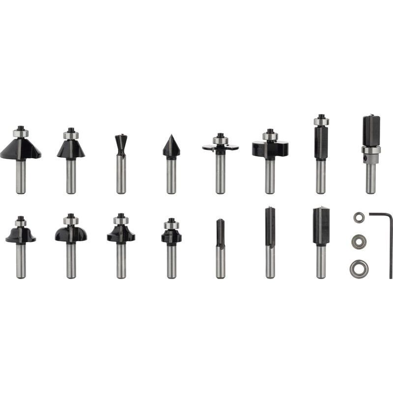 Bosch - Werkzeugset PRO Nutfräser- Set, 2607017472 gemischt Schaft 8 mm