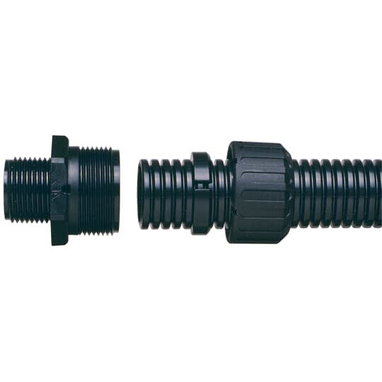 ABB Stotz S&J T&B - Kunststoff-Wellschlauch-Verschraubung Verschraubung gerade AR42/M40/A/BL M40 schwarz − 2 Stück