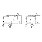 WAGO - Leiterplattenklemme THR-Leiterplattenklemme 2086-1129 Drücker,1,5mm²,sw − 96 Stück