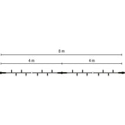 Scharnberger+Hasenbein - Festbeleuchtung LED-String Lite 160 2x4m 58564 220-240V ws LED: wws