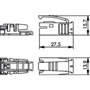 Telegärtner - Knickschutz STX Knickschutztülle 100022903 ge − 10 Stück