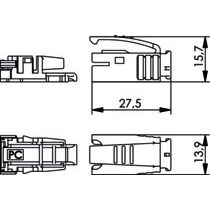Telegärtner - Knickschutz STX Knickschutztülle 100022903 ge − 10 Stück