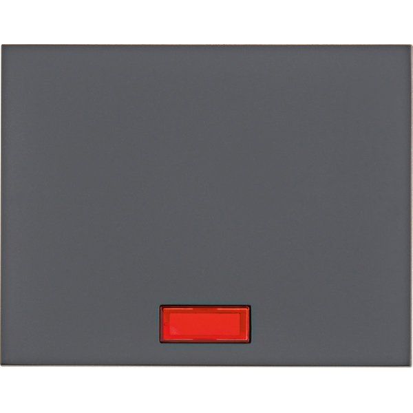 Berker - Abdeckung/Bedienelement für Installationsschalterprogramme Wippe 14157006 Linsen K.1 anthrazit