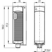 Schmersal - Positionsschalter mit getrenntem Betätiger Sicherheits-Sensor CSS 14-34-S-D-M-ST