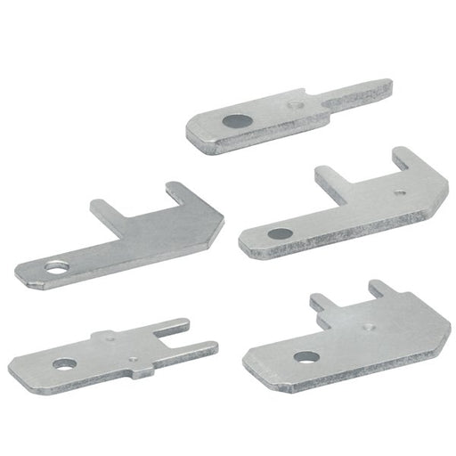 Klauke - Rund-/Flachsteckverbindung Flachstecker 2030 − 100 Stück