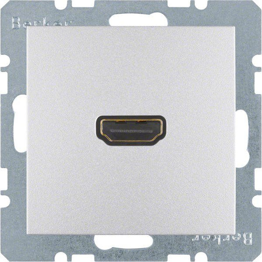 Berker - Einsatz/Abdeckung für Kommunikationstechnik Steckdose High Definition 3315421404 alu matt