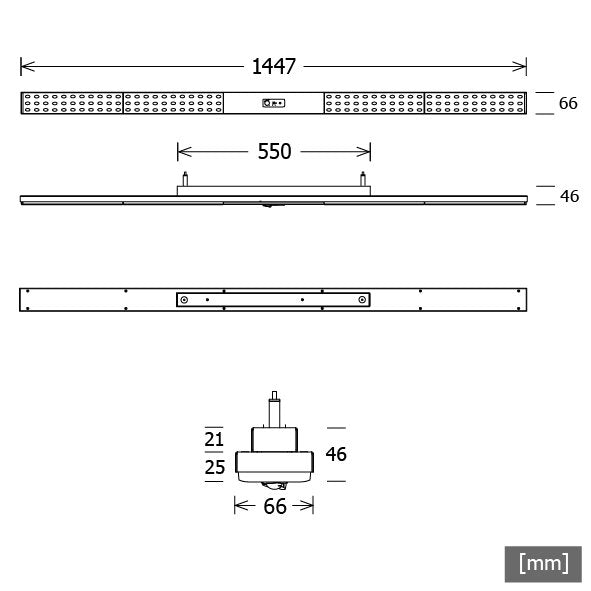 LTS Licht&Leuchten - Pendelleuchte LED-Pendelleuchte LUZP1510683060ORGRws 830, DALI