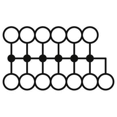 Phoenix Contact - Durchgangs-Reihenklemme Verteilerblock PTFIX 6/12X2#3273100 − 8 Stück