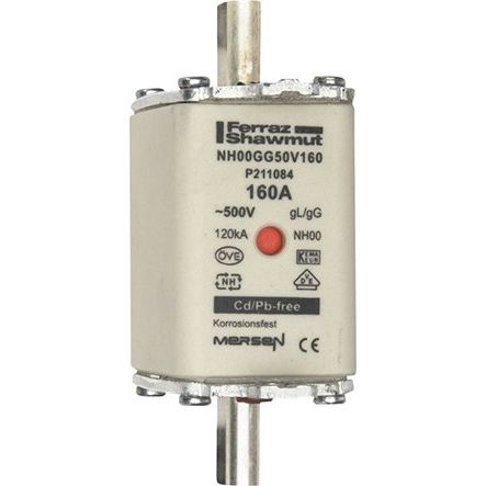 Mersen - Messersicherung NH-Sicherungseinsatz SF NH00GG50V160 Gr.00 gG 160A/500VKM