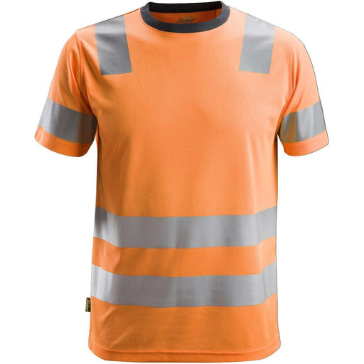 Snickers Workwear - T-Shirt AW HV T-Shirt Klasse 2 25305500004 Gr.S signalorange