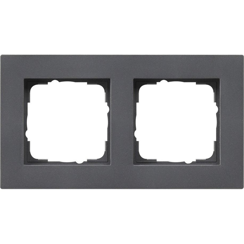 Gira - Abdeckrahmen 2fach anth 0212235
