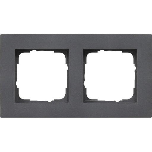 Gira - Abdeckrahmen 2fach anth 0212235