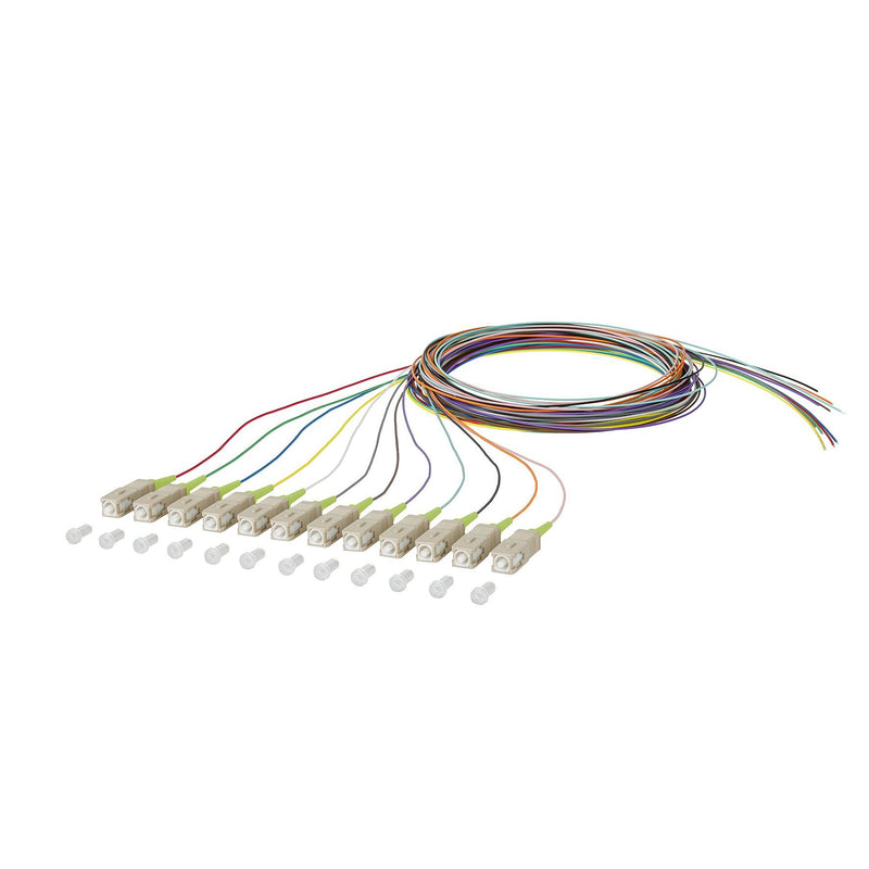 Metz Connect - LWL-Pigtail OpDAT Pigtail SC 2m 150R1CO0020E OM5 12-farbig − 12 Stück