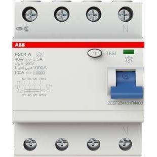 ABB Stotz S&J - Fehlerstrom-Schutzschalter FI-Schutzschalter F204A-40/0,5 40/0,5A 4p