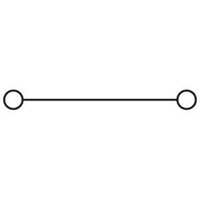 Phoenix Contact - Durchgangs-Reihenklemme Verteilerblock PTFIX 2X2,5 GY Farbe: grau − 1 Stück
