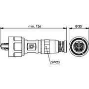 Telegärtner - LWL-Steckverbinder STX V1 2SC Steckerset 100007607 MM