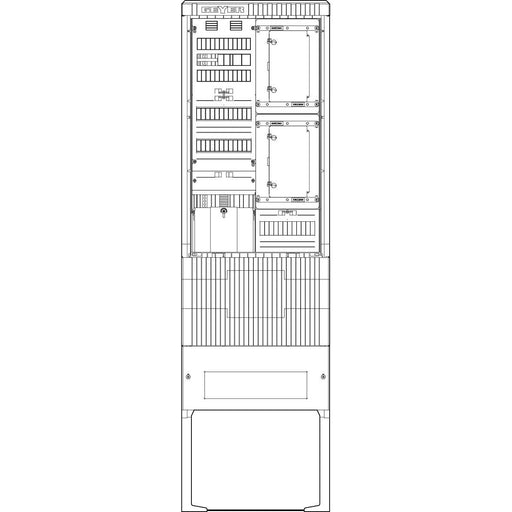 ABN - Zähler-Komplettschrank Zähleranschlusssäule SZ205ZA1514 1 ZP TSG APZ 5pol