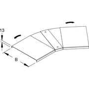 Niedax - Deckel Bogen für Kabeltragsystem Deckel RBAVD 100 flexibel 0-90 Grad