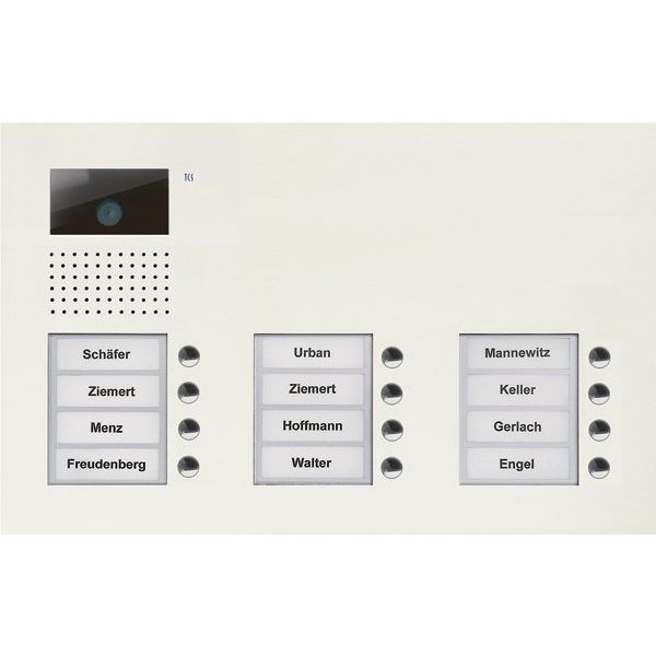 TCS Tür Control - Türstation für Türkommunikation Video color Außenstation V AVU16120-0019 PUK 12 Tasten 3-spal