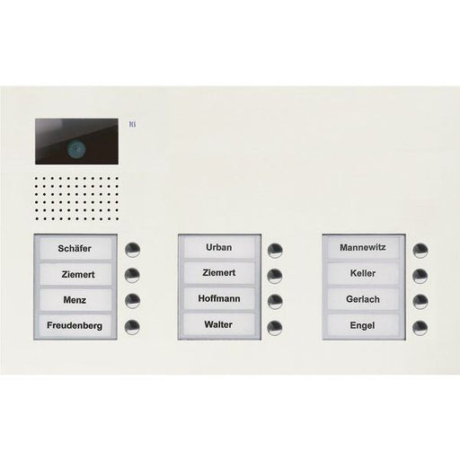 TCS Tür Control - Türstation für Türkommunikation Video color Außenstation V AVU16120-0019 PUK 12 Tasten 3-spal