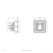 EVN Lichttechnik - Decken-/Wandleuchte Wandleuchte alu 239 414 230V G9 25W