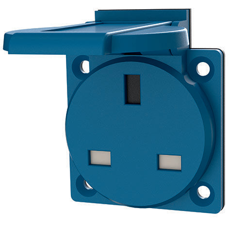 Mennekes - Schutzkontakt-Anbausteckdose Schuko-Anbau-Steckdose 10718 13A,2p+E,230V − 1 Stück