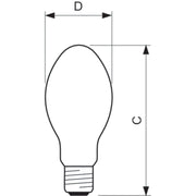 Philips Lighting - Halogen-Metalldampflampe ohne Reflektor Metall-Halogendampflampe CDM-E MWEco230W/842 230W 4200K E40