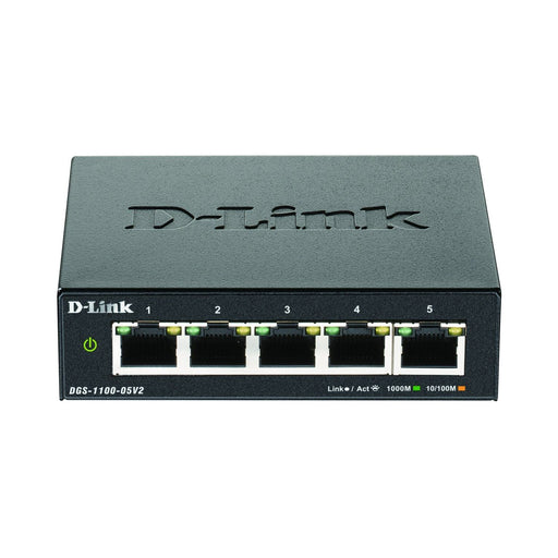 DLink - Netzwerk Switch 5-Port Gigabit SmartSwitch DGS-1100-05V2/E Layer2