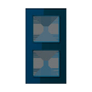 Jung - Abdeckrahmen Glasrahmen 2fach AC 582 GL NB nachtblau