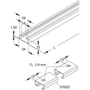HKL - Stiel/Profilschiene Profilschiene 2762/2 2m lang − 20 Meter