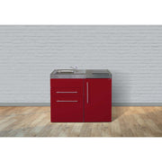 Stengel - Mini-Küche Miniküche Premiumline MPBR110SIKFreBliS Bordeauxrot
