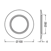 Ledvance - Mechanisches Zubehör/Ersatzteile für Leuchten Sanierungsring SP RING D100 WT weiß
